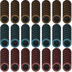150 Pcs Sanding Discs Set 2 Inch Roll Lock Discs