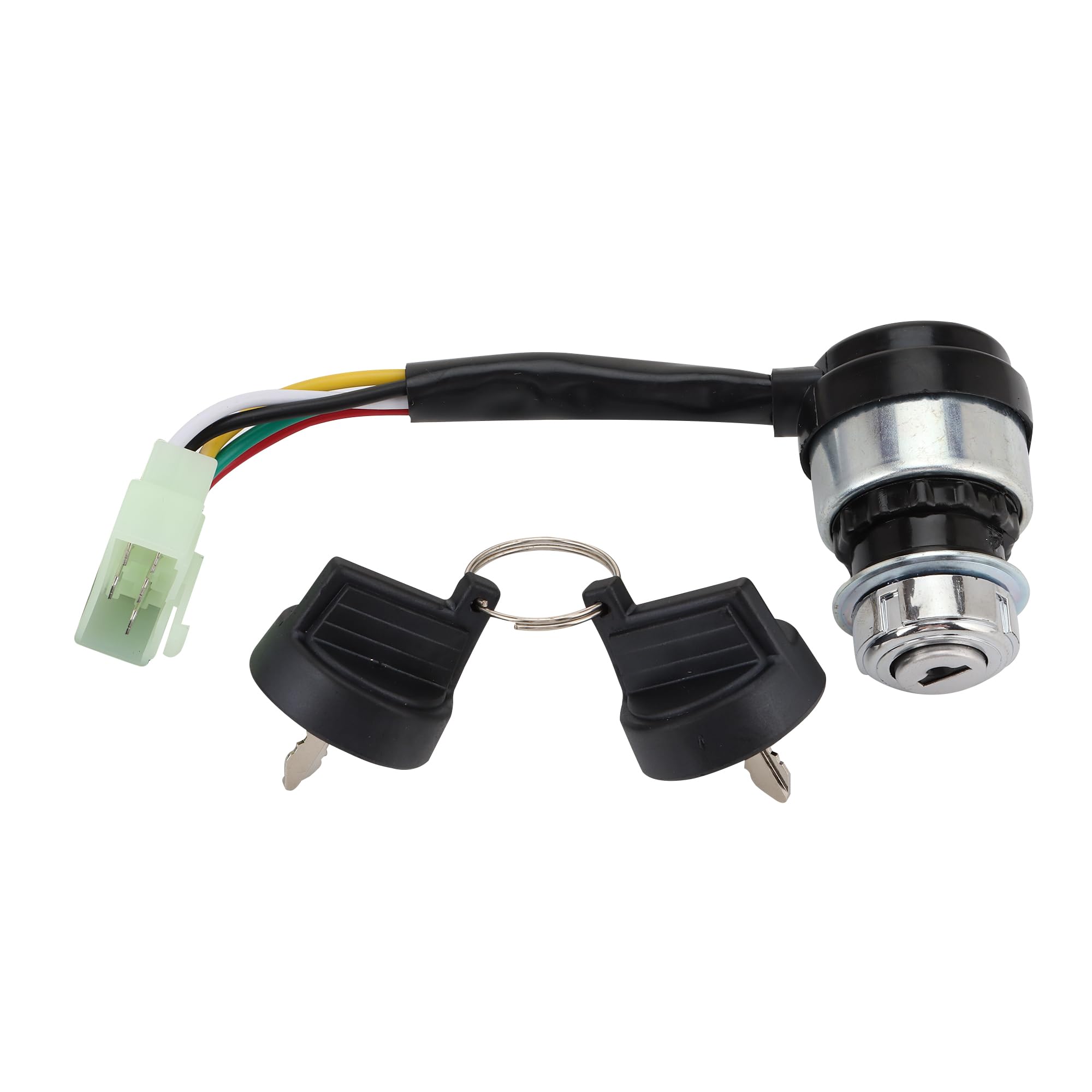 GOOFIT 5 wire Ignition Key Switch with Cap Replacement For 50cc 70cc 90cc 110cc 125cc 150cc ATV Go kart