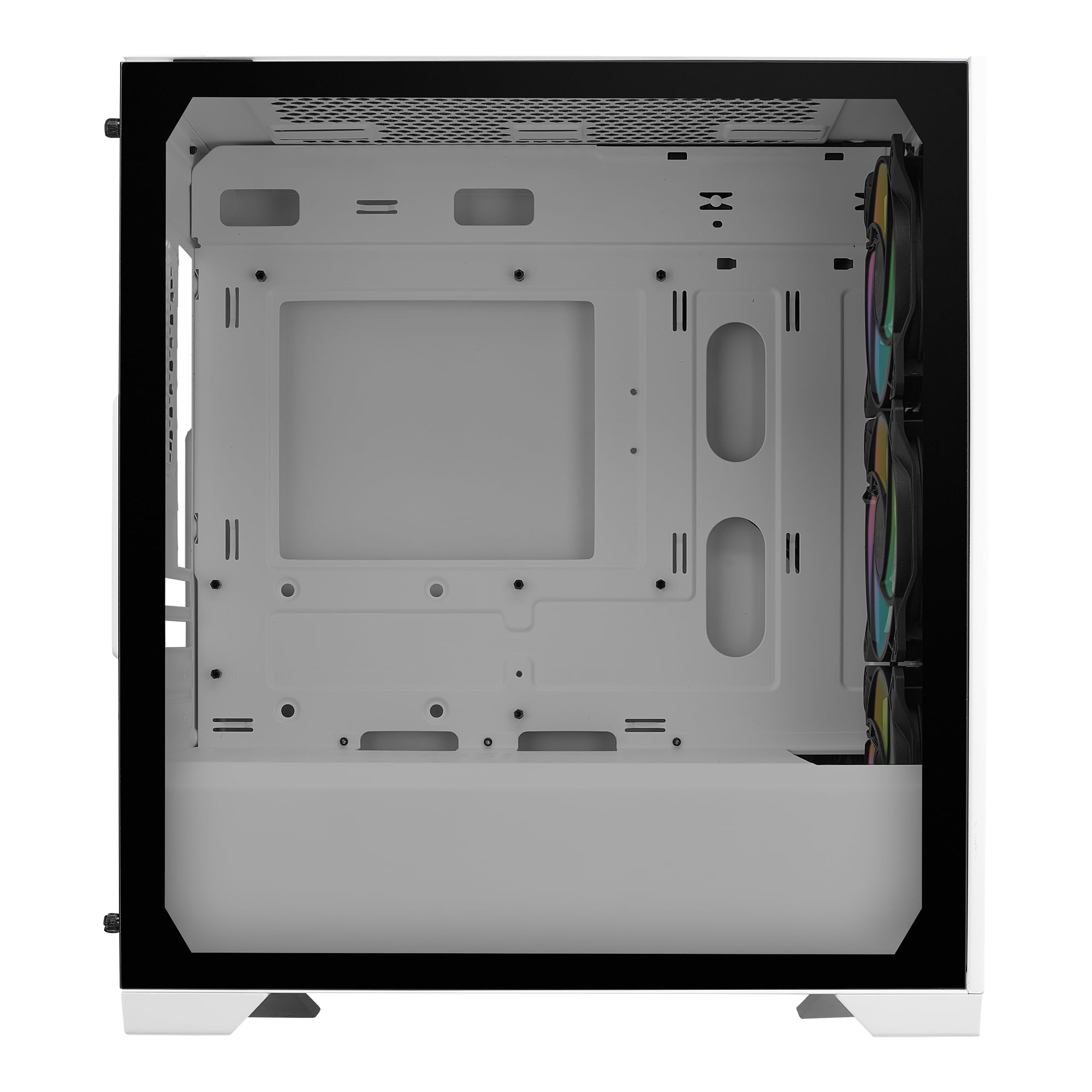 Cooler Master Elite 301 White Micro-ATX High Airflow Minimalist PC Case, 365mm GPU Max, Compatible RTX 5080|RX 7090 XT, 280mm AIO Max, Type C, Tempered Glass, Triple 120mm aRGB PWM Fan, Intakes Grill
