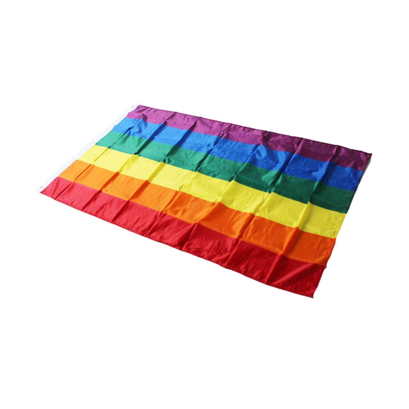 Bandiera LGBTQ Arcobaleno 90x150 Cm: Poliestere 100D, Stampa Fronte/retro, Colori Vividi, Resistente Per Esterni, Gay Pride - 2