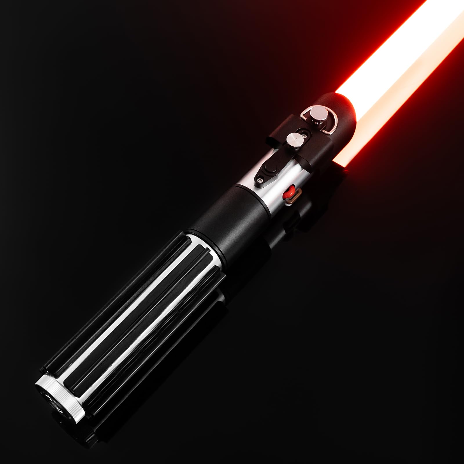 AthlChamp Upgraded APP Control Heavy Dueling Lightsaber for Adults, Motion Control Combat Light Saber, Heavy Metal Hilt & Thick Blade, 16 Sound Effects & Infinite Colour Change (RGB-DV)