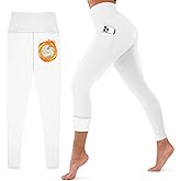 CHARMKING Women's Fleece Lined Thermal Leggings High Waisted Winter Yoga Pants with Pockets | Cold Weather Compression Tights
