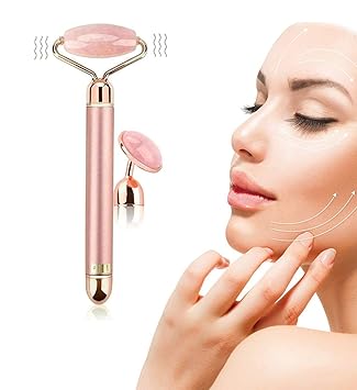 Elektroniczny masażer do twarzy w kolorze różowego złota, do ...