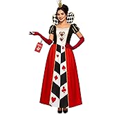 Morph Long Heart Queen Costume For Women With Dress And Accessories, Halloween Costumes For Womens Queen Costume