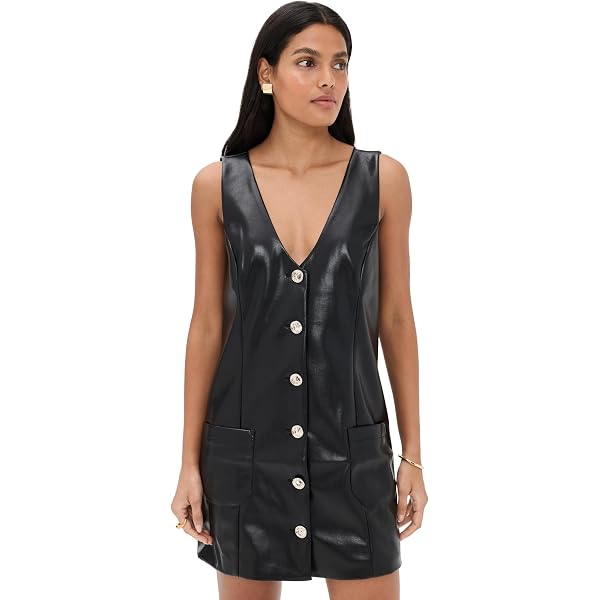 pistola black denim dress Pistola Nina Long Sleeve Mini Dress