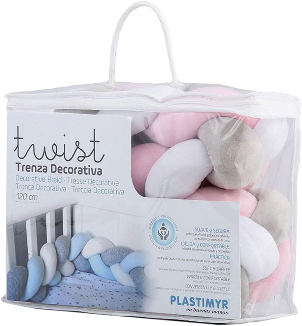 Twist Tresse Tour De Lit Bebe Protection Multifonctions 1 Cm Vert Matelas Et Linge De Lit Tours De Lit
