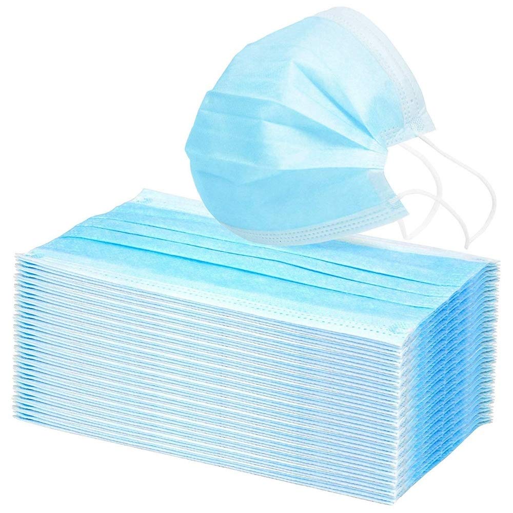 Yutown 5089 3-Ply Disposable Personal Protection Dust-Proof Anti Spittle Eye Maske for Earloop, 50 Stück