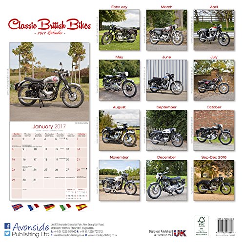 Vintage Motorcycle Calendar Classic Motorcycle Calendar Calendars