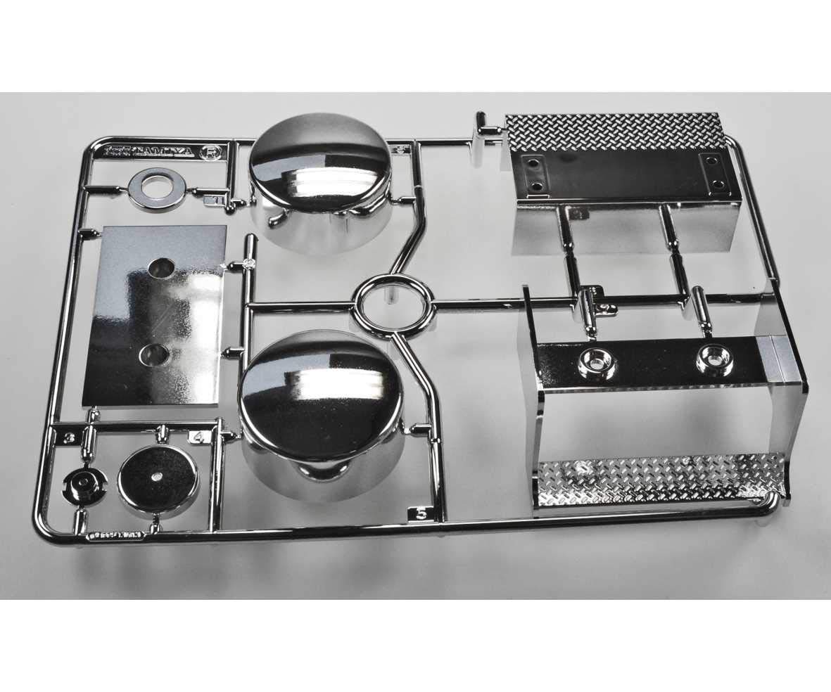 Tamiya 300115110 R Drawer Parts stau Chrome King Hauler, Black