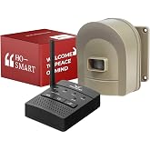 1/2 Mile Hosmart Driveway Alarm Wireless Sensor System | Driveway Sensor Alert System Weatherproof Security Outdoor Motion Sensor &amp; Detector Protect Outdoor/Indoor Property
