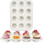 Spmarkt 2-Pack Non-Stick 12-Cup Muffin Pan | Healthy Baking Cupcake Pan | Durable & Easy Clean Muffin Tin | Perfect for Cupca