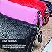 Emmabin Rfid Blocking Leather Credit Card Wallet Holder for Women, Mini Wallet - Black