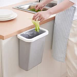 ZZFF Lata De Basura Colgante para Gabinete De Cocina,Pequeña Papelera