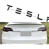 YHCDSEA for Tailgate Insert Letters Emblems ABS Material Compatible with Model 3 Y S X Series Accessories (Matte Black)