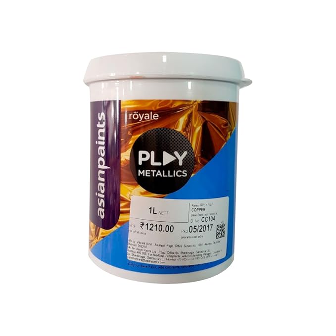 Asian Paints Metallic Silver Texture Paint 1 Ltrs Wall Paint Amazon In Home Improvement