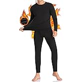 SIMIYA Thermal Underwear Set for Men Long Johns with Fleece Lined