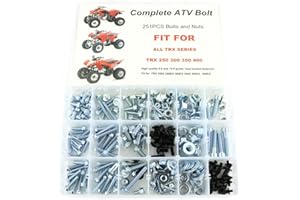 Xitomer 251 PCS Plastics Engine Body Frame Exhaust Bolts Kit Fit for TRX 400ex 350x 300ex 300x 250ex 250x 200sx 200s 200x 125cc 110cc & TRX90 Models, ATV Bolts Kit
