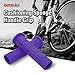 OUTERDO New Handlebar Grips Bicycle MTB BMX Road Mountain Bike Soft Rubber Handlebar End Grips purple