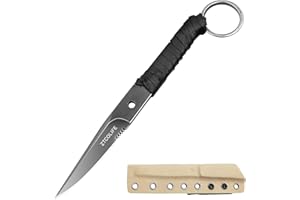 CLYZSTU Full Tang Hunting Knife,Fixed-Blade Hunting Knives Multifunctional Survival Knife,2.6 Inch Blade Strong and Sharp Sta