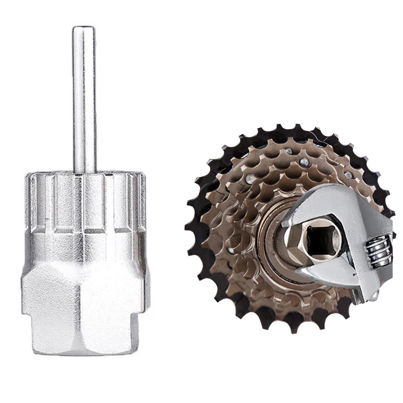 YAZANY Bicycle Freewheel Remover Tool, Mountain Bike Bottom Bracket Repair Cycling Removal Bottom Bracket Repair for Shimano Sunrace Sram Dnp 6,7,8,9,10,11speed Freewheel