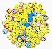 Vantexi BeautyMood Mini Metal Smiley Smile Face Button Pinsï¼Œ1.2 Inch Size - 60 Pack