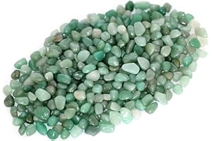 ZenQ 1 lb Green Aventurine Tumbled Stone Chips Crushed Natural Crystal Quartz Pieces
