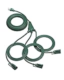 DEWENWILS Christmas Outdoor Extension Cord 1 to 3