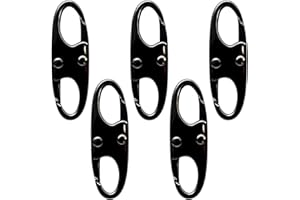 Anti-Theft Zipper Locks 5-Pack for Luggage & Backpacks, Quick Release Security Locks to Secure Zippers, Universal Fit for Tra