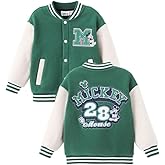 Disney Minnie Mickey Stitch Princess Frozen Marvel Jacket Lightweight Coat Button up Color Block Sweatshirt Sizes 2-14 Years