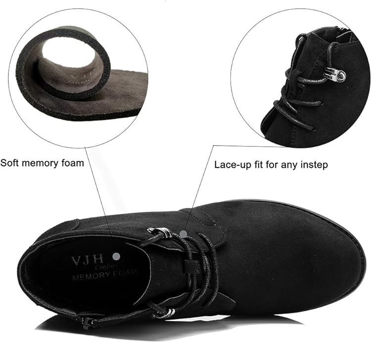 VJH Confort Lace Up Comfortable Booties