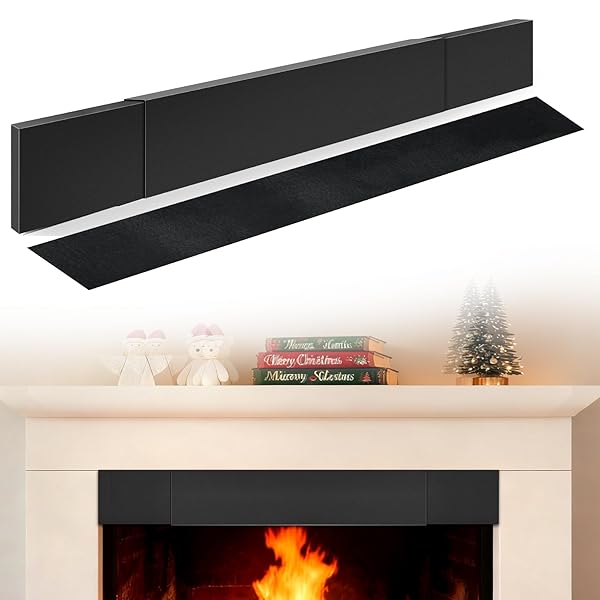 LCGAOYA ﻿ADJUSTABLE FIREPLACE SMOKE GUARD, FIREPLACE HOOD HEAT...
