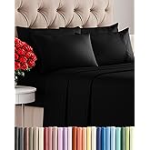 Queen 6 Piece Sheet Set - Comfy Breathable & Cooling - Ultra Soft Hotel Luxury Bedding Set w/ 8-16 Inch Deep Pockets - 1 Flat