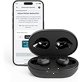 Lexie H1 OTC Rechargeable Hearing Aid Earbuds for Seniors & Hearing Loss - Active Noise Cancelling - Bluetooth Streaming from iOS & Android devices - Includes Charging Case with up to 45 hours of use