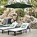 Best Choice Products 9ft Outdoor Water/UV-Resistant Market Patio Umbrella w/Crank Tilt Adjustment, 180G Polyester, Wind Vent, 1.5in Diameter Aluminum Pole - Green