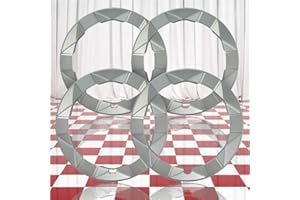 Brighter Design Set of 4 15" Silver Wheel Trim Rings for Toyota Prius 2004-2009