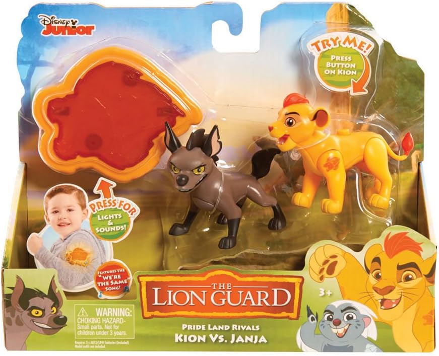 JP Lion Guard "Kion Vs Janja" Action Figure with Arm Band (Pack of 2