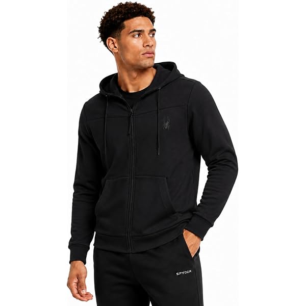 Amazon.com: Spyder Mens Zip up Hoodie - Athletic Tech Double Knit