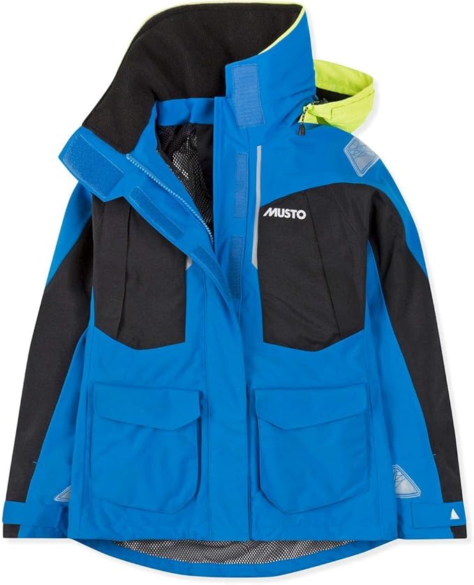 Musto Womens Br2 Offshore Sailing Yacht Coat Jacket Coat Brilliant Blue. Waterproof & Breathable 