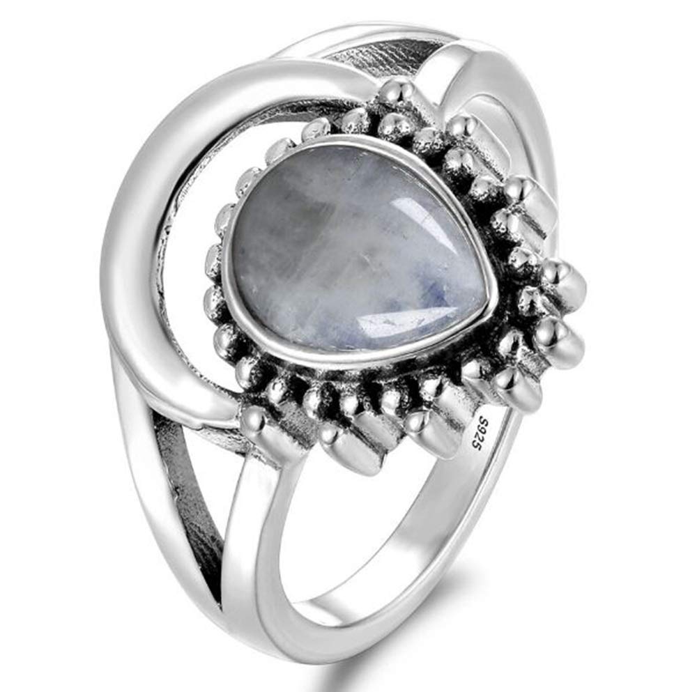 WitchMagickWandHaunted 100% Witch Owned Moonstone Silver 925 Ring Vessel/Female Harem Djinn Sz 9