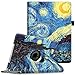 Fintie Case for iPad Air 2-360 Degree Rotating Stand Smart Protective Case Cover with Auto Sleep/Wake Feature for iPad Air 2, Starry Night