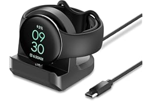 Wizvv Compatible With Google Pixel Watch 2 Charging Cable and Stand, Non-Slip Silicone Charger Dock With Cable Management Slo