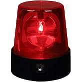 3inch Rotating Red Flashing Beacon Party Lamp DJ Strobe Light Disco Ball Light, 360 Degree Flashing Flare Safety Warning Lights Emergency LED Car Siren Strobe Lights