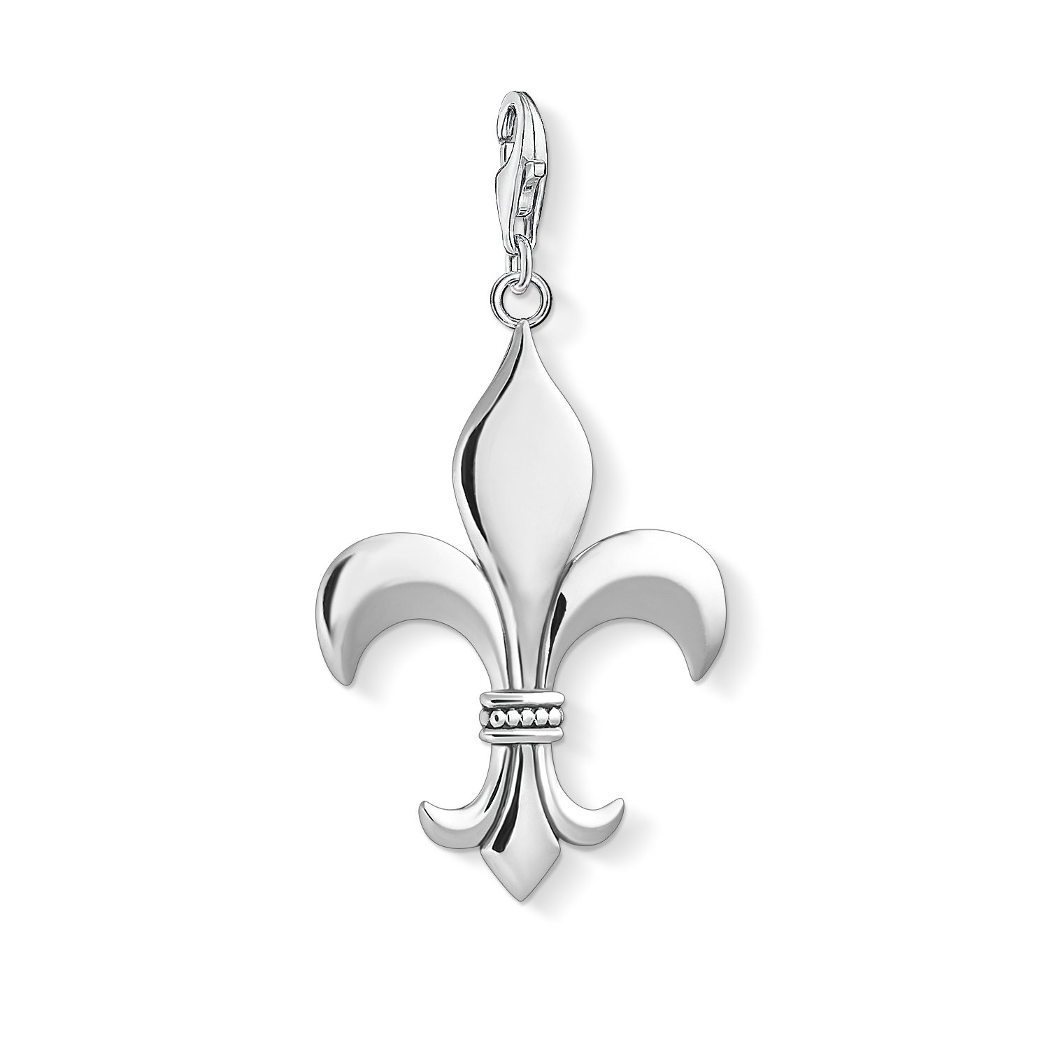 Thomas Sabo Men Charm Pendant Fleur De Lis Charm Club 925 Sterling Silver Y0015-637-22