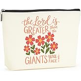 Christian Gifts for Women Faith Jesus Bible Verse Scripture Makeup Bag Inspirational Religious Gifts for Women Sister Bestie Friend Birthday Christmas Cosmetic Bags,Zipper Pouch Travel Toiletry Bag