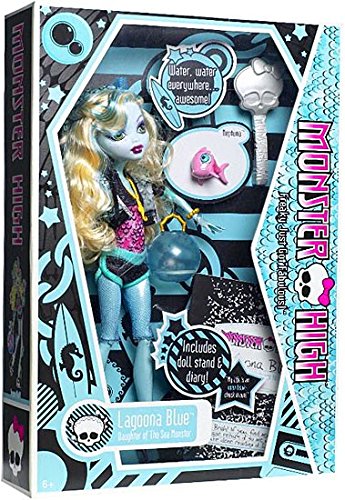 Mattel Monster High Lagoona Blue Doll and Neptuna Pet Piranh