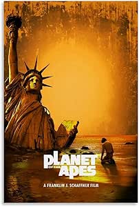 SDFGSD Póster clásico de la película El planeta de los simios Pintura decorativa lienzo arte de la pared Carteles de la sala de estar Pintura del dormitorio