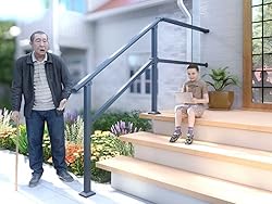 CR Fence & Rail 5-6 Step Stair Handrail with