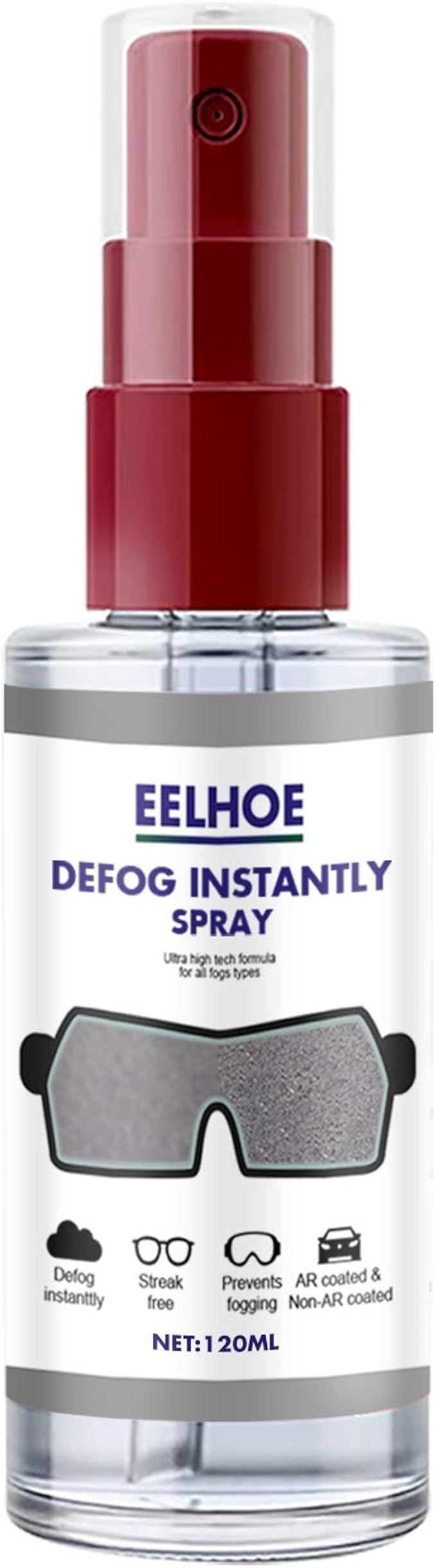 EERTX Premium AntiFog Treatment Glass Antifogging Agent, Intensive AntiMist Spray Suitable