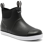 Lezzglt Mens Deck Boots, Saltwater Fishing Booties Rubber Waterproof Ankle Rain Boots, High-performance Footwear Chelsea Boots for Gardening Fishing Boating Camping Sailing