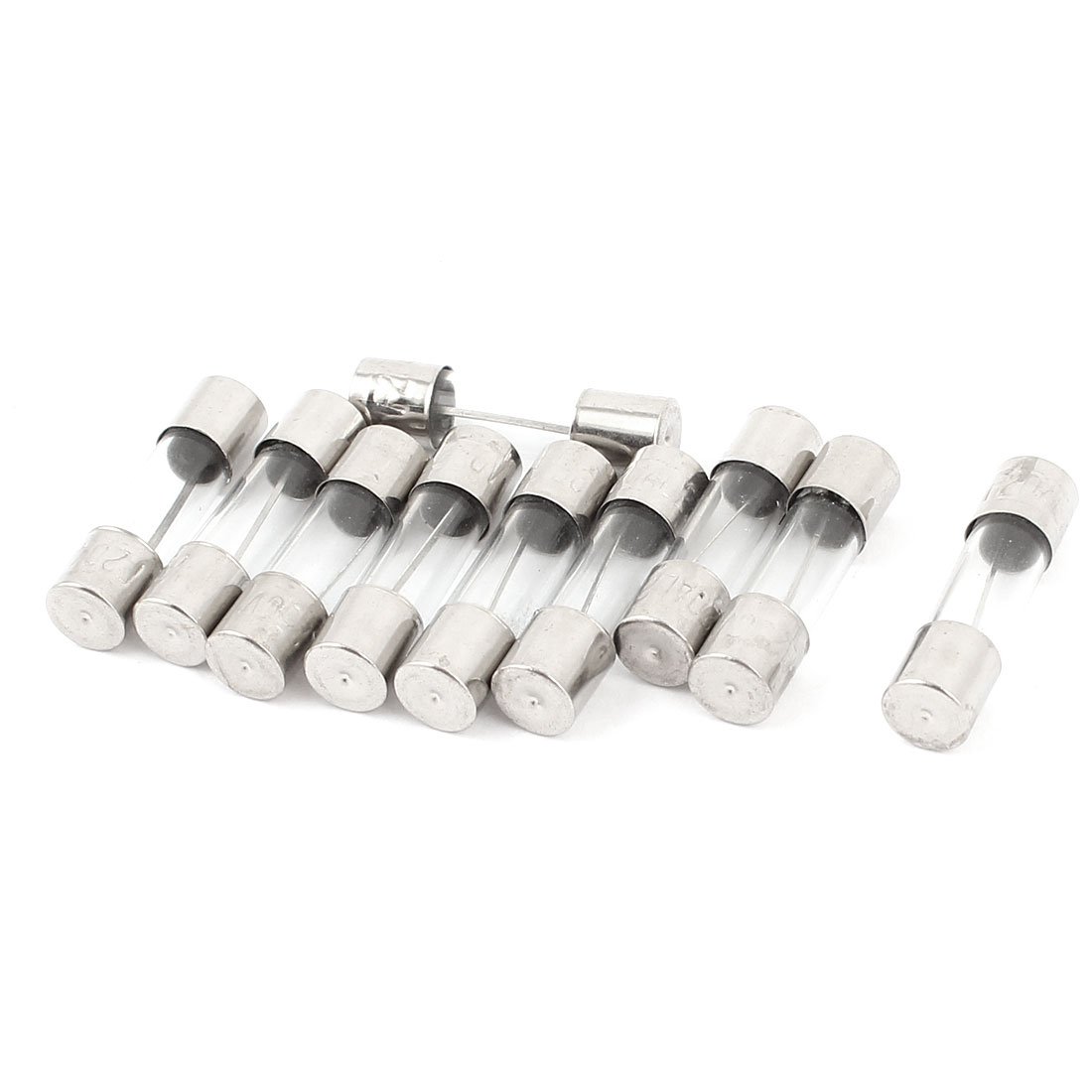 sourcingmap 10 Pcs AC 250V 20A 5mm x 20mm Quick Blow Glass Tube Fuses Replacement